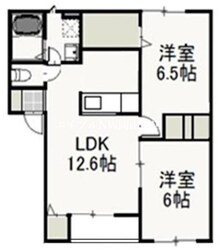 ジャルダン・デ・フルール　Ⅱの物件間取画像